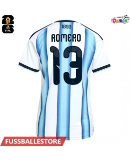 Günstige Argentinien Cristian Romero #13 Heimtrikot Damen WM 2026 Kurzarm